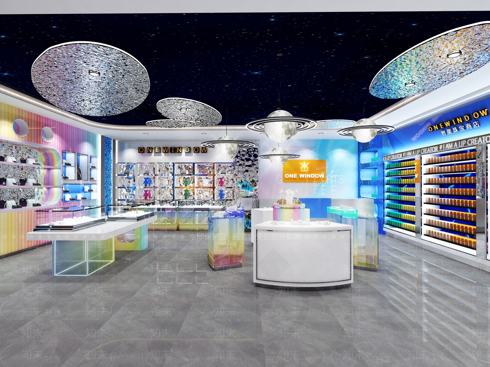 现代风格珠宝店3D模型下载【ID:1145764558】