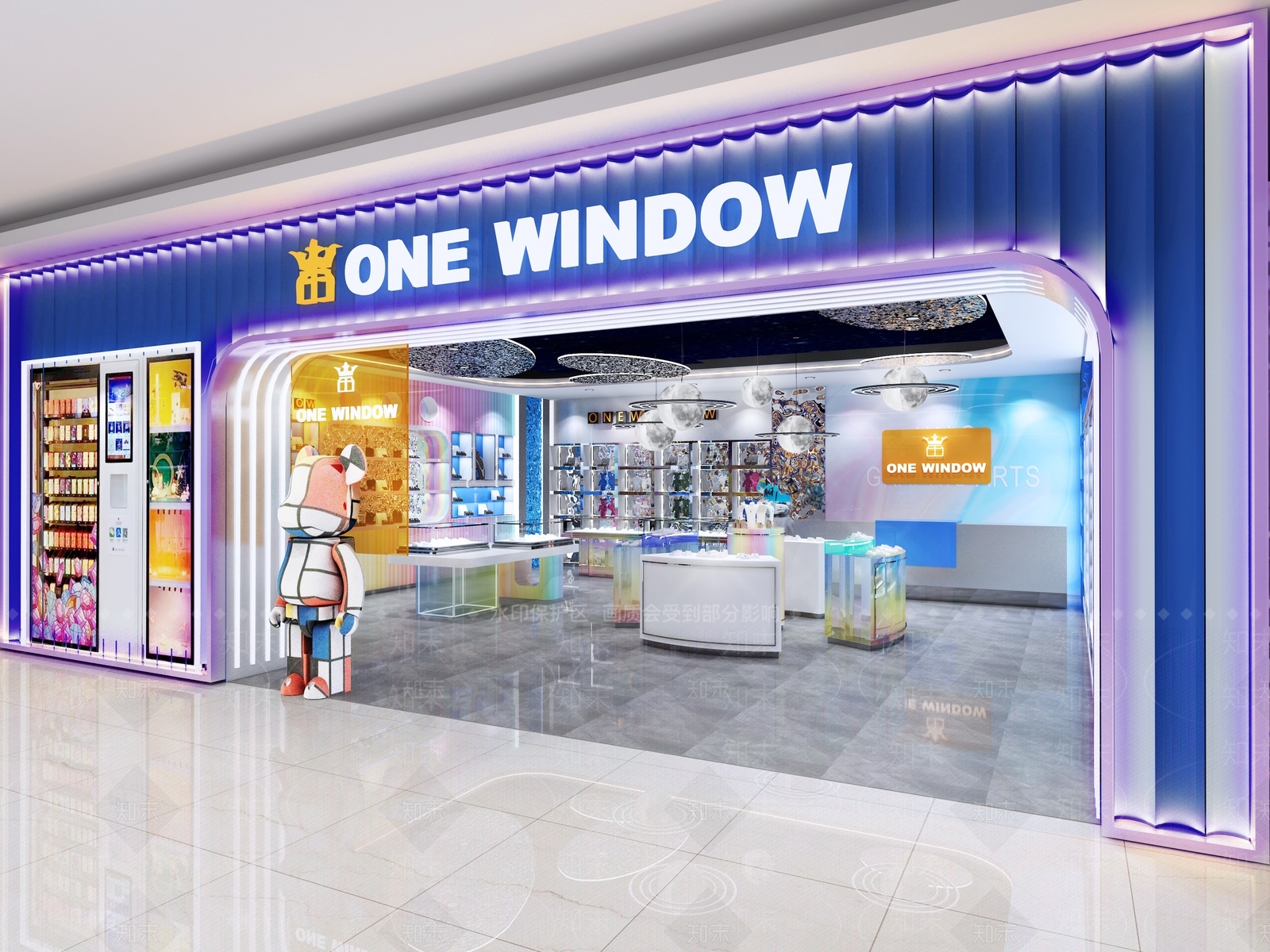 现代风格珠宝店3D模型下载【ID:1145764558】