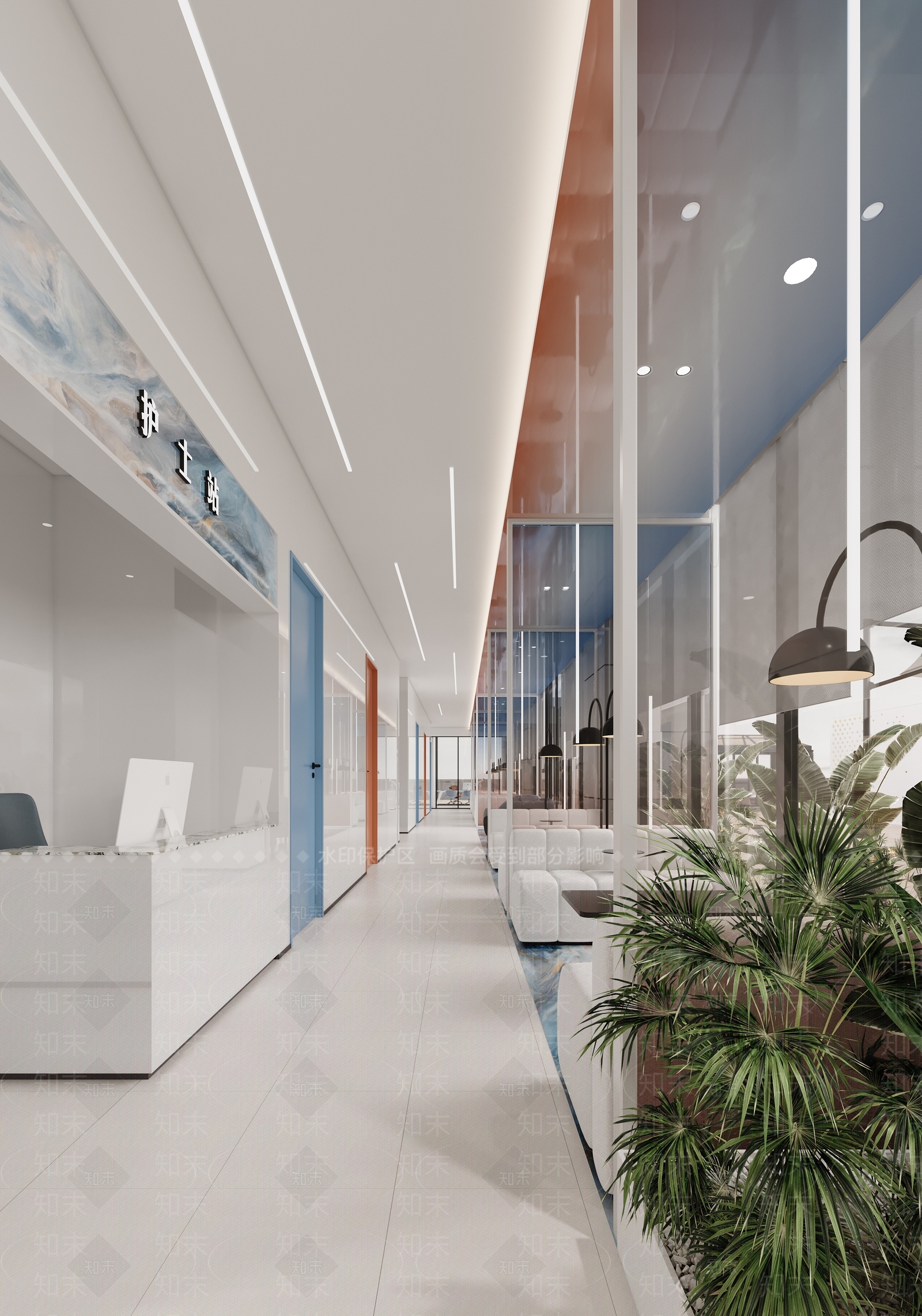 现代美容SPA店3D模型下载【ID:1145772108】