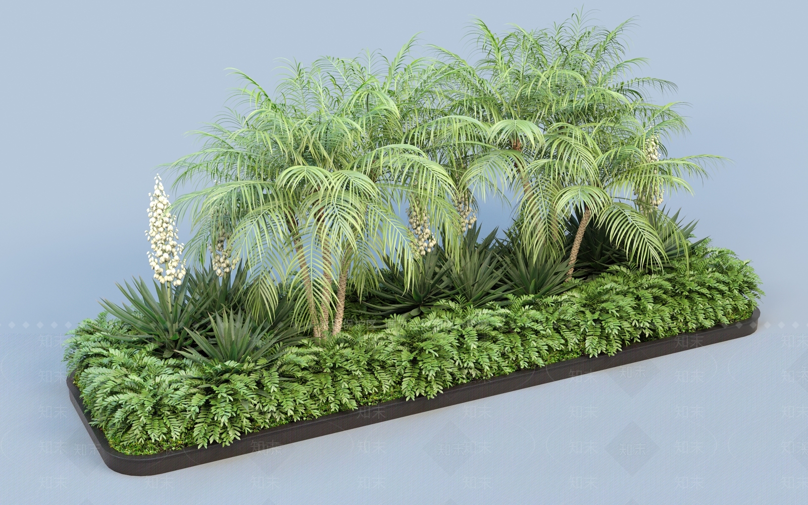 花坛3D模型下载【ID:1145772982】