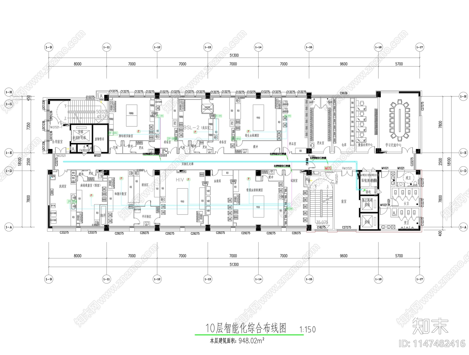 实验室智能化管理系统智能化电气自控系统cad施工图下载【ID:1147482416】