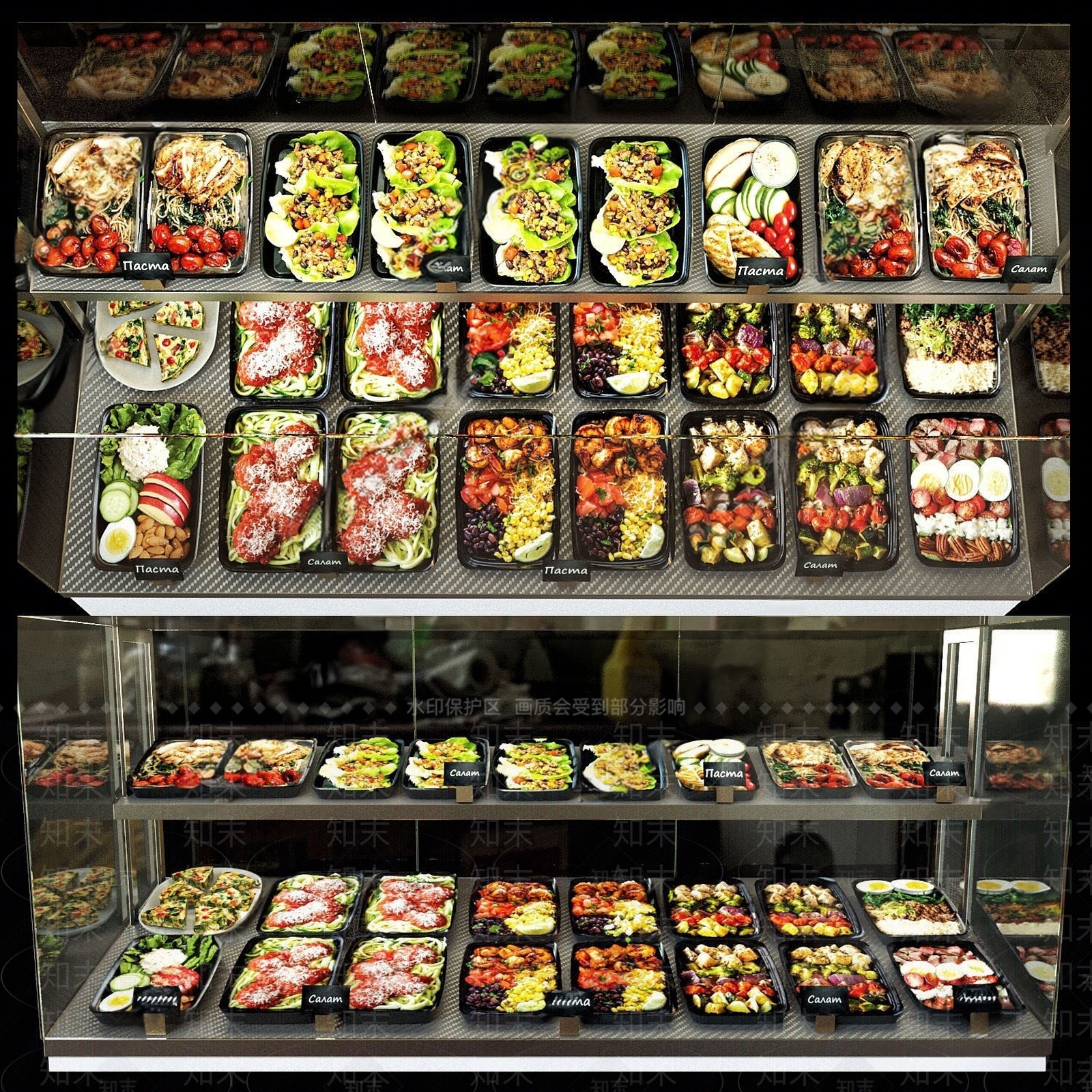 快餐保鲜柜SU模型下载【ID:1145777773】