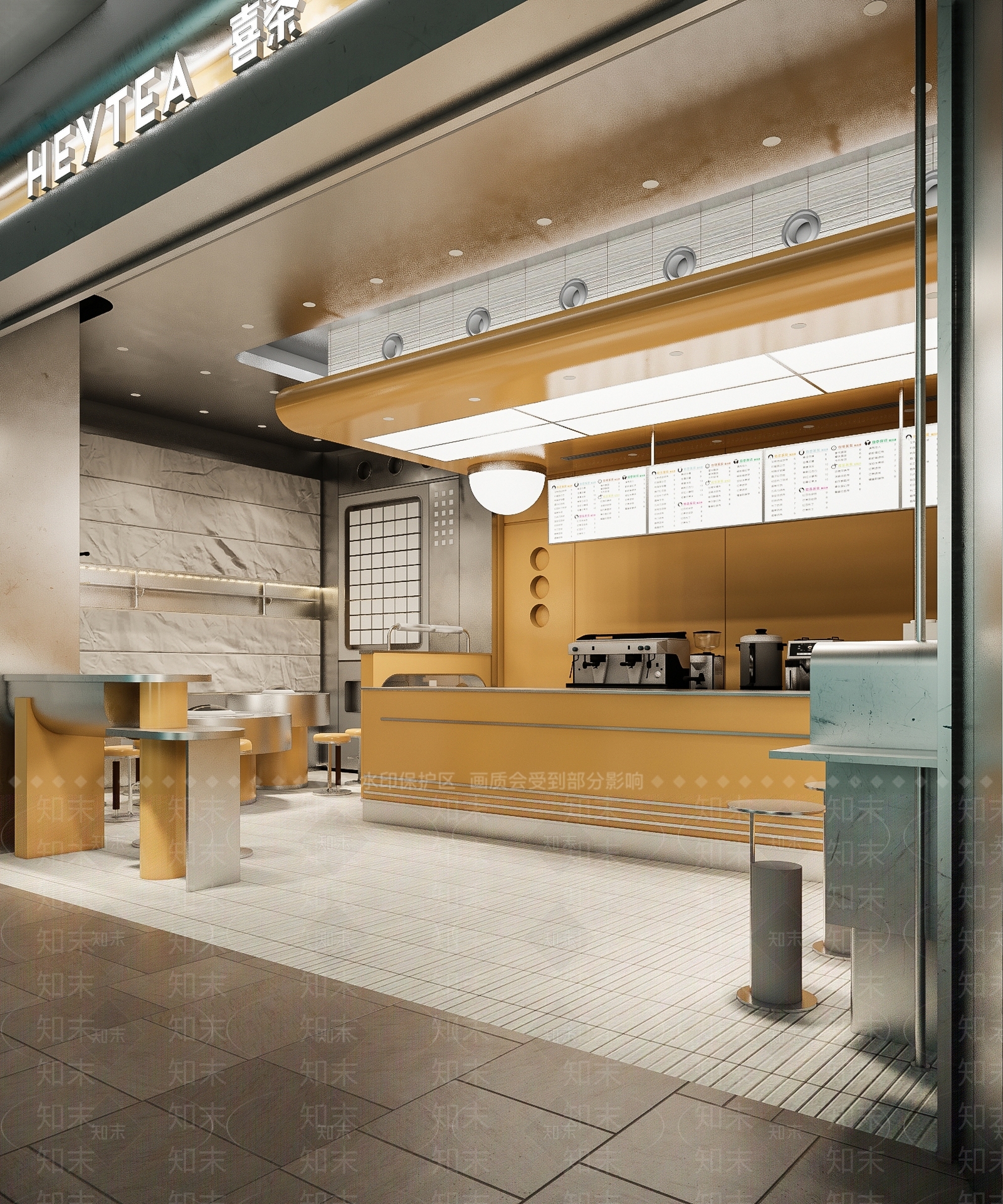 现代奶茶店SU模型下载【ID:1145780112】