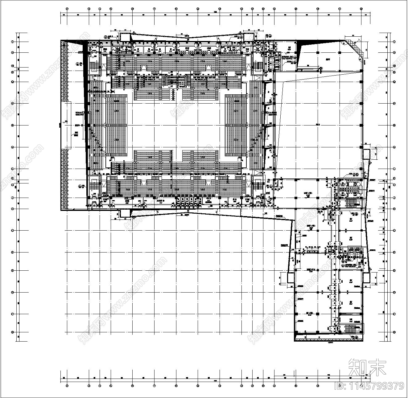 技师学校体育馆建筑施工图下载【ID:1145799379】