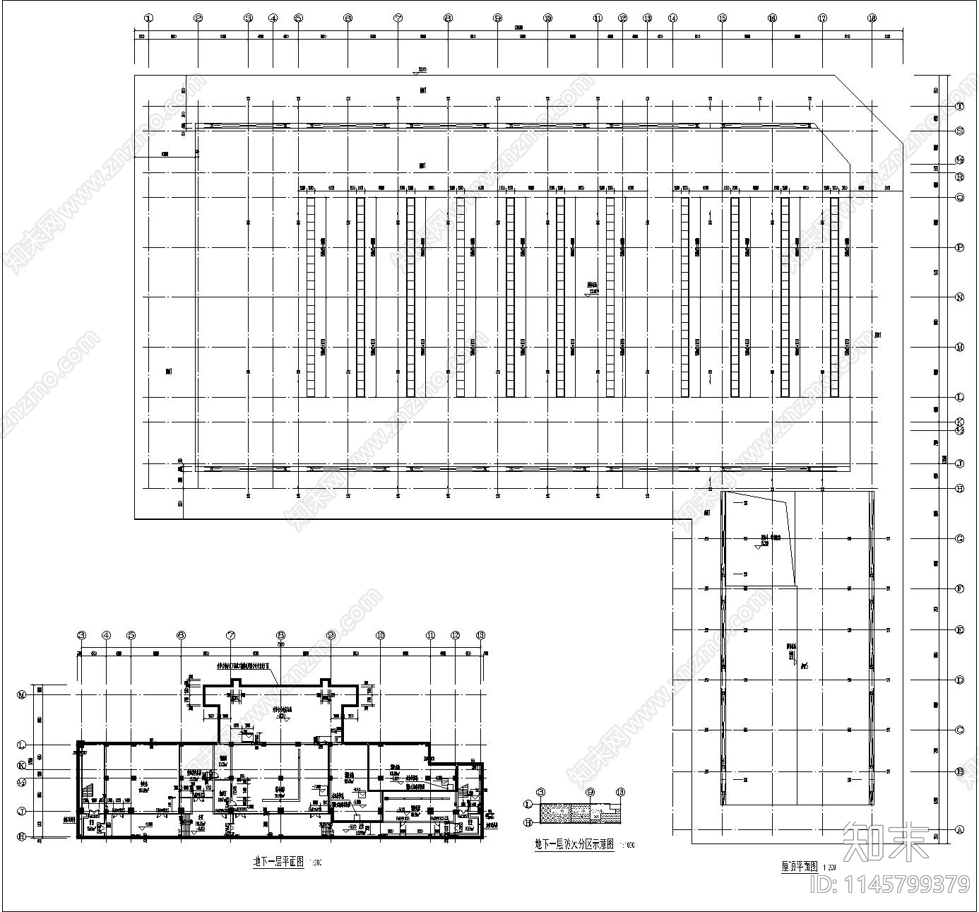 技师学校体育馆建筑施工图下载【ID:1145799379】