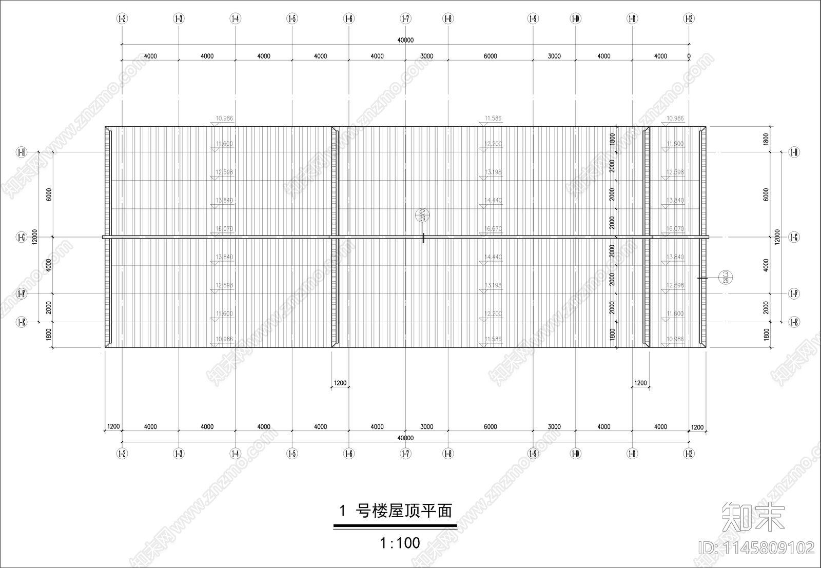 中式风学校建筑cad施工图下载【ID:1145809102】