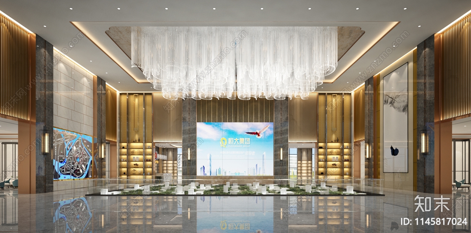 桃源天境售楼中心cad施工图下载【ID:1145817024】