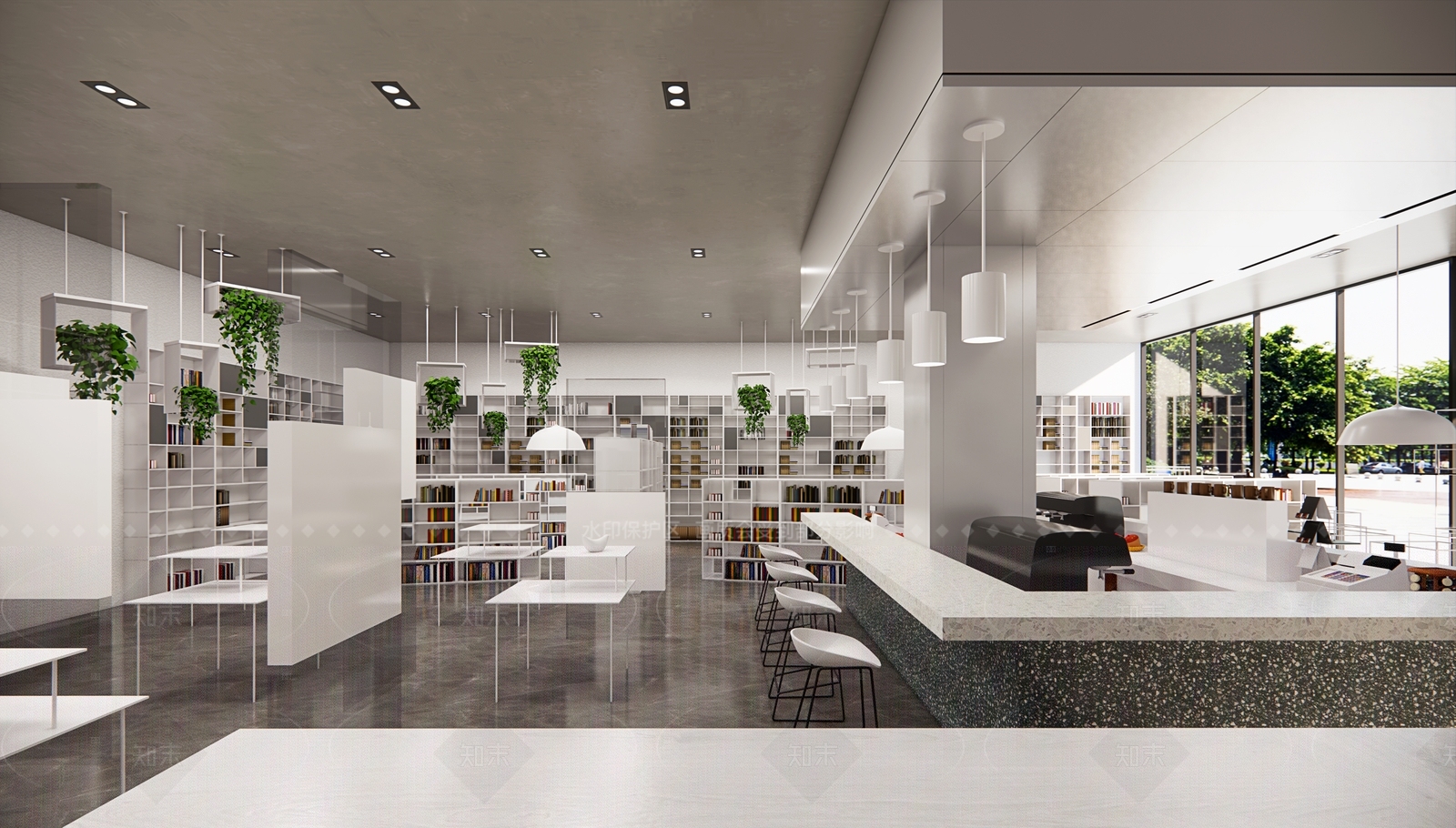 现代奶茶店SU模型下载【ID:1215967835】