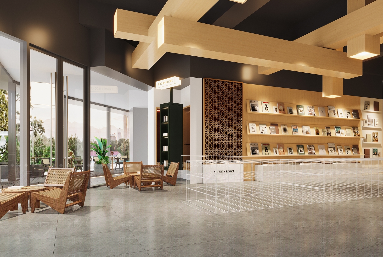 现代书店3D模型下载【ID:1145835835】