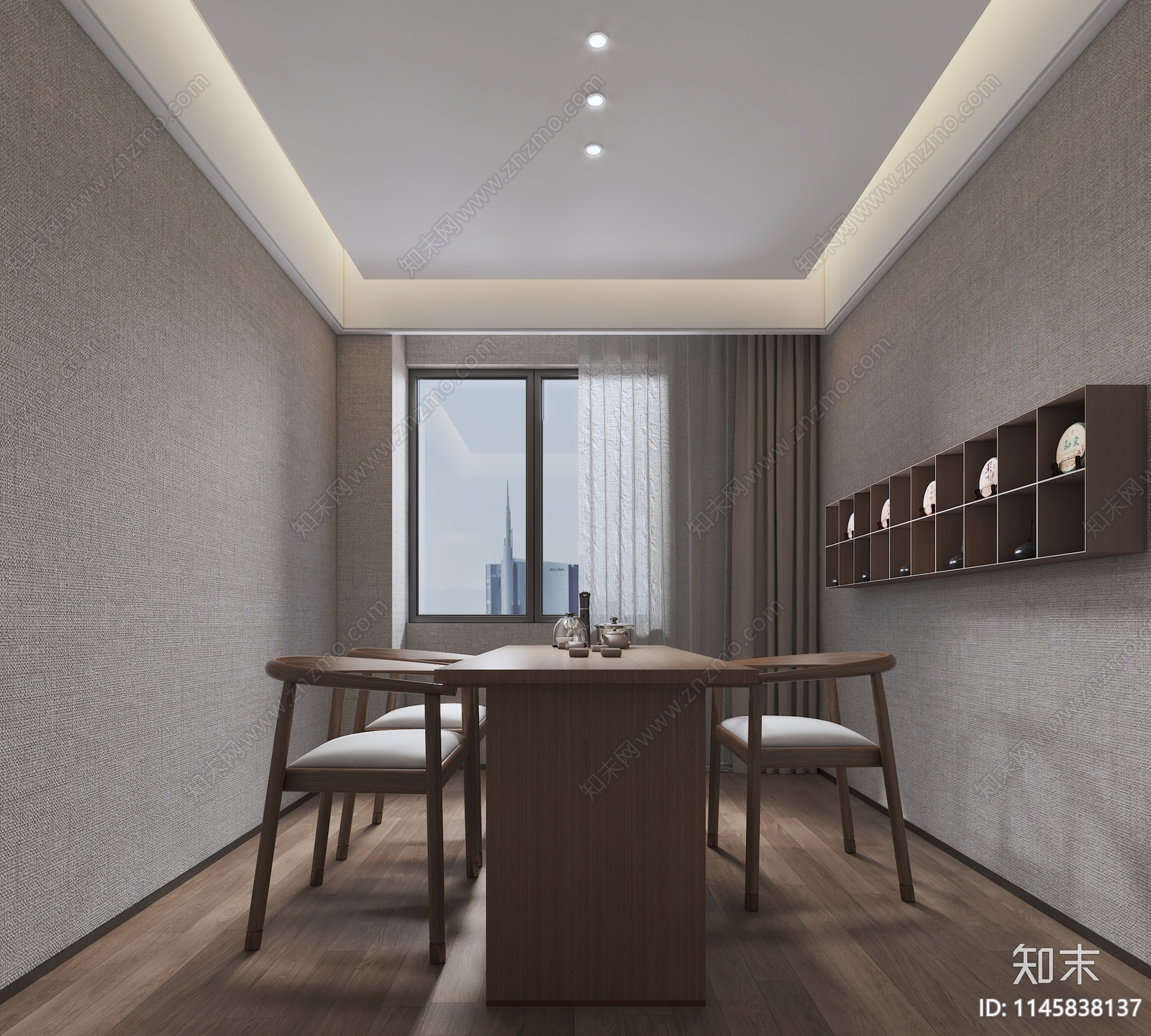 现代酒店客房3D模型下载【ID:1145838137】