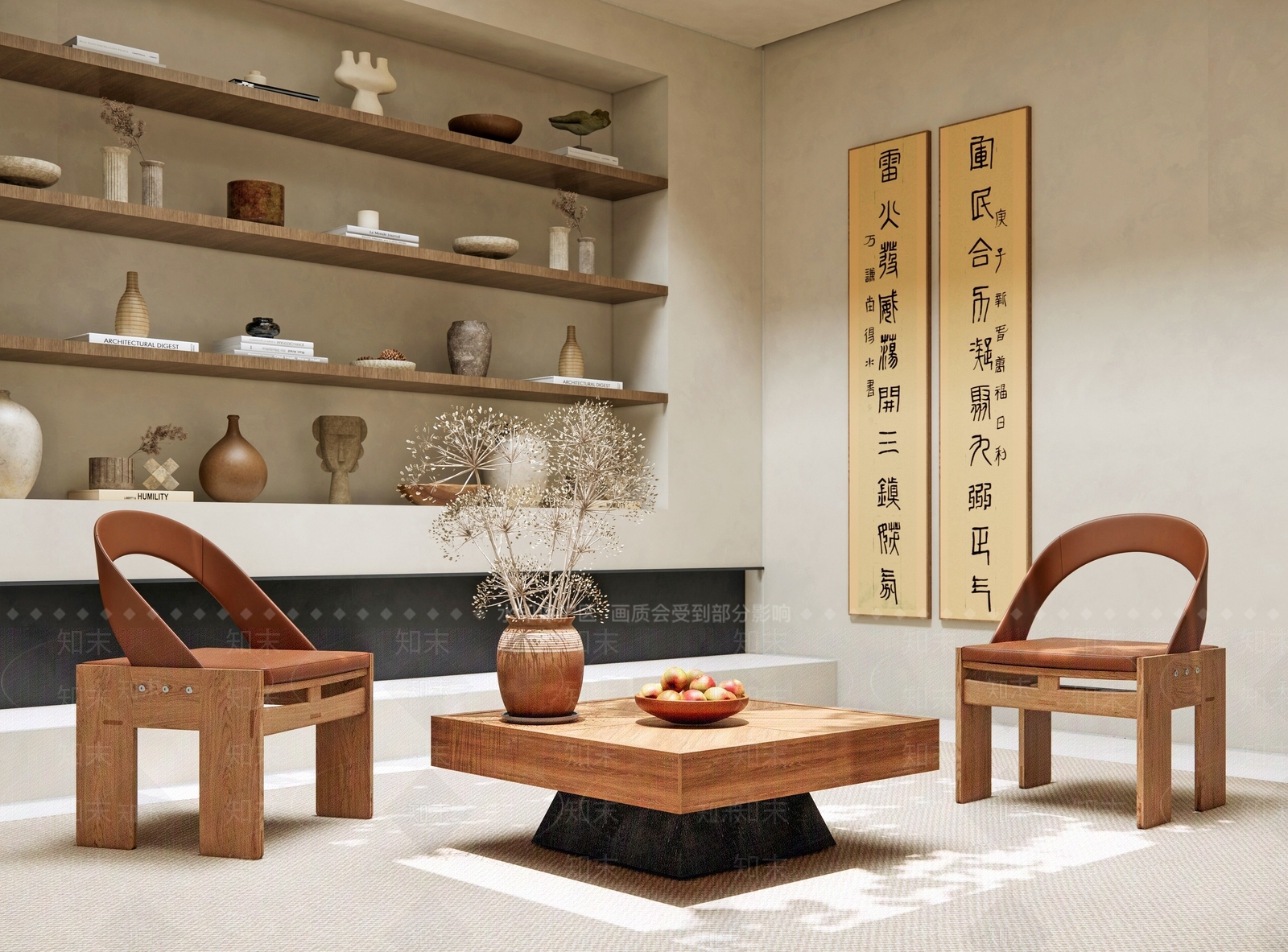 侘寂休息区SU模型下载【ID:1146201421】