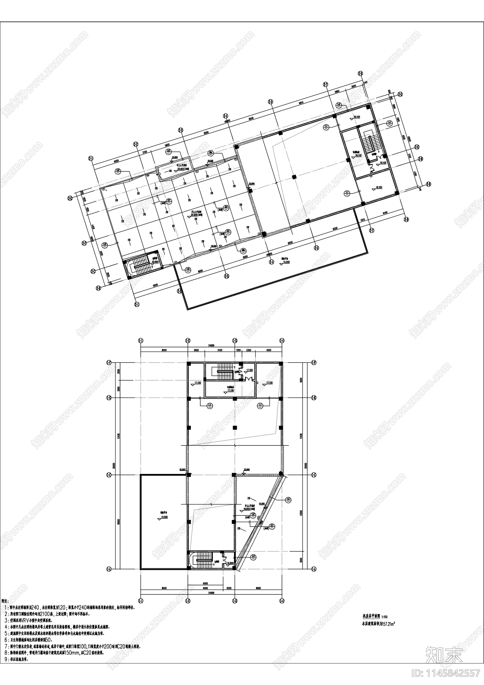 厂房生产车间建筑cad施工图下载【ID:1145842557】
