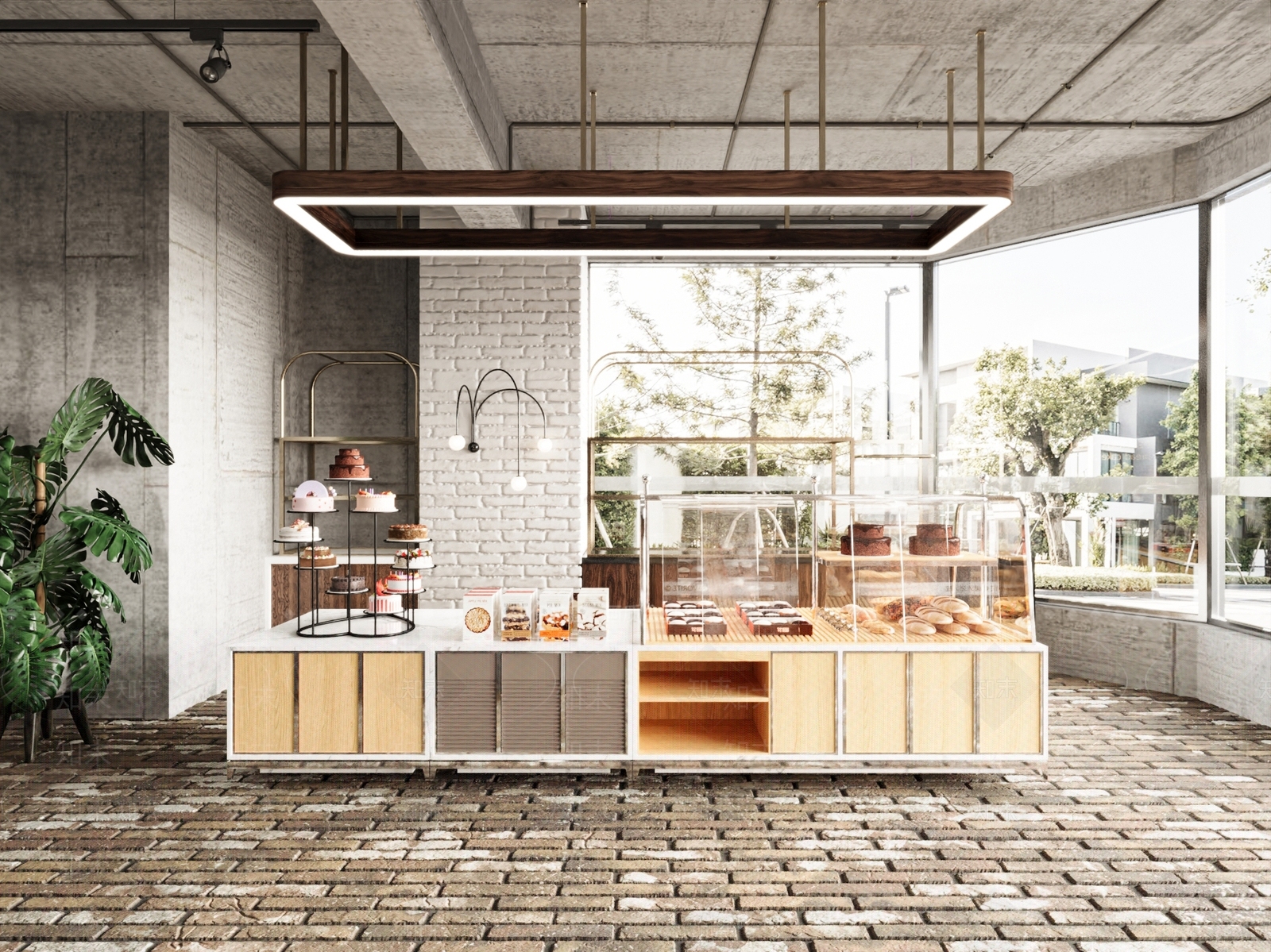 现代甜品面包店3D模型下载【ID:1145843333】