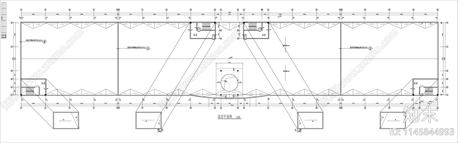 丙类生产车间建筑cad施工图下载【ID:1145844993】