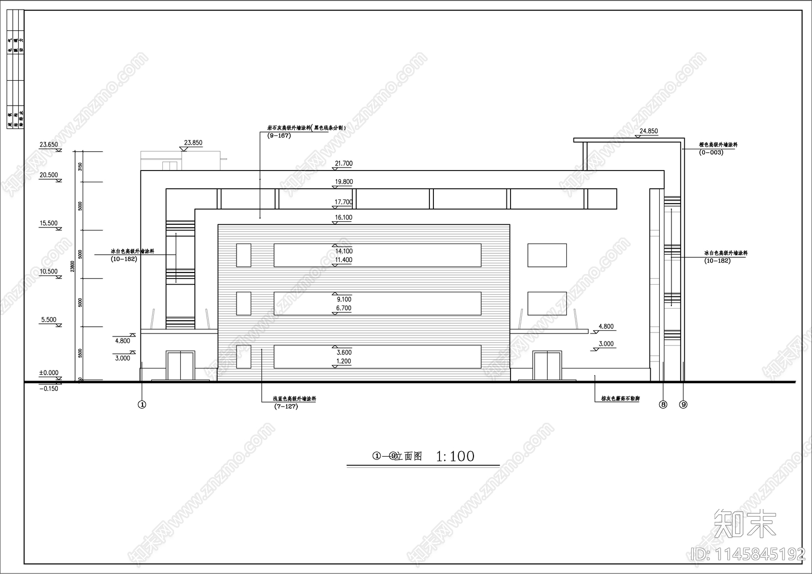 仓库及生产车间厂房建筑cad施工图下载【ID:1145845192】