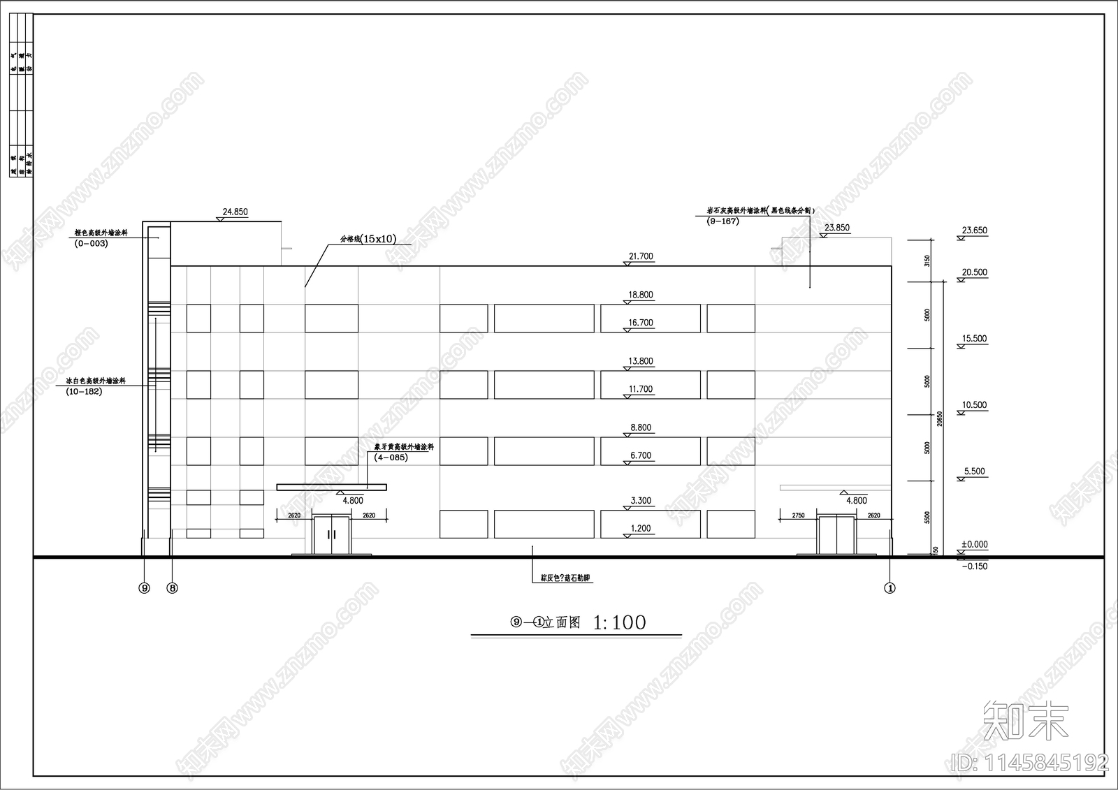 仓库及生产车间厂房建筑cad施工图下载【ID:1145845192】