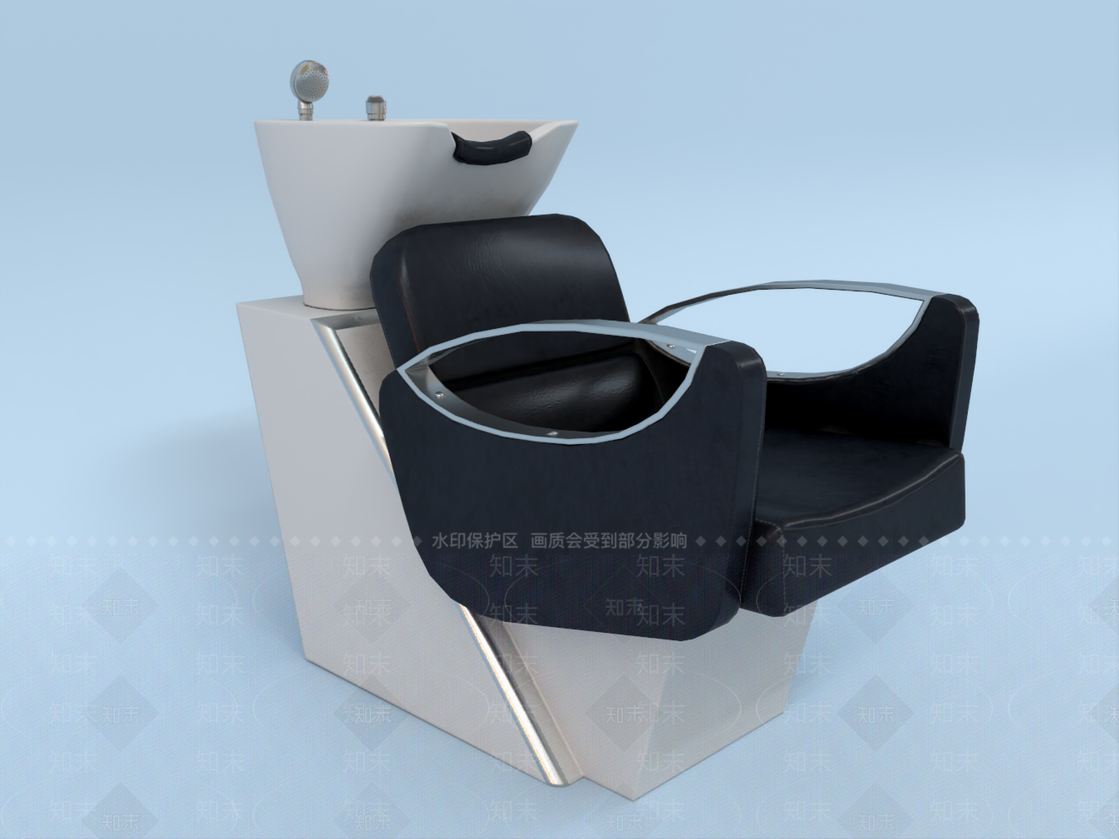 洗头椅3D模型下载【ID:1145851469】