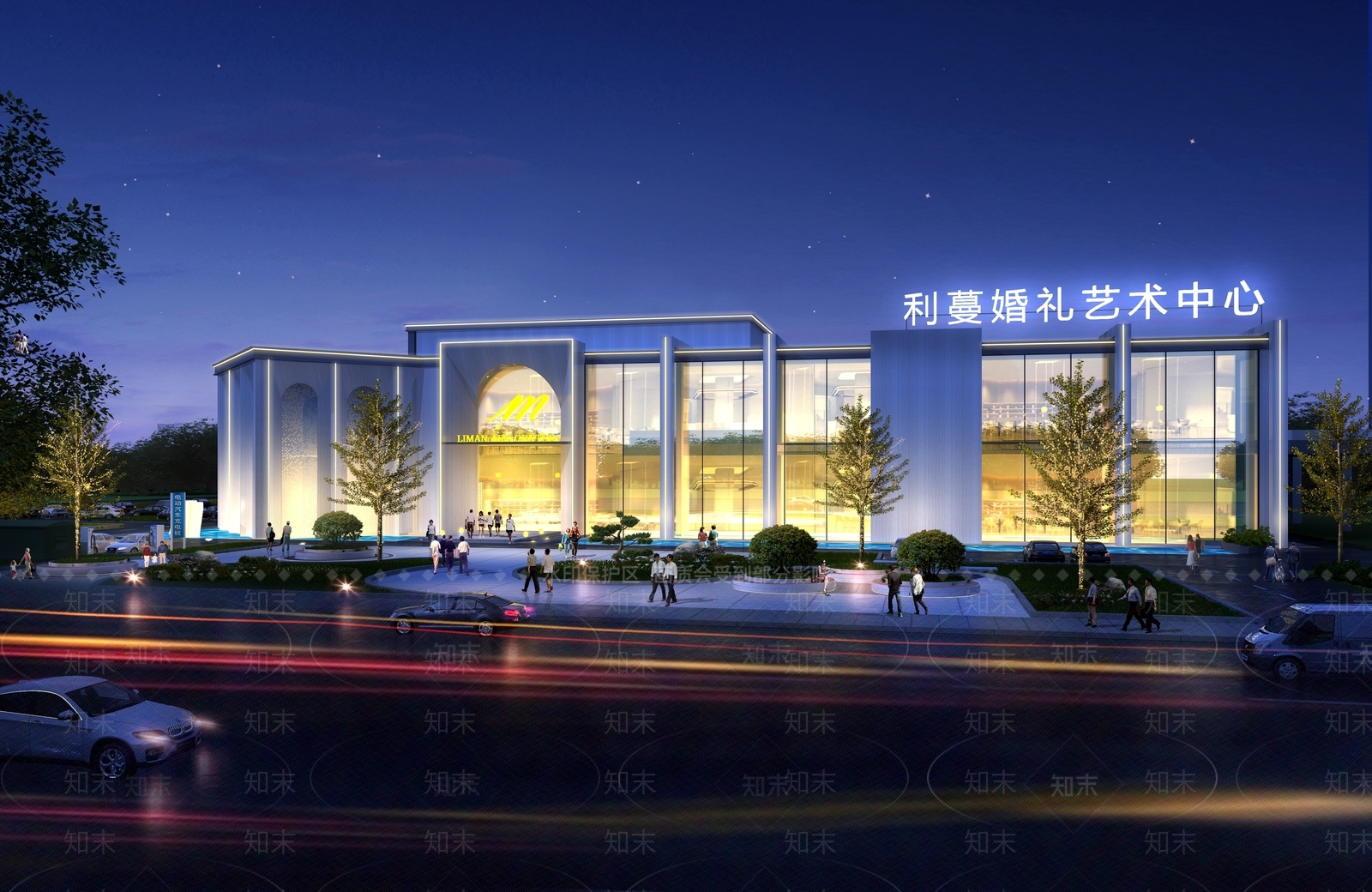 现代婚礼艺术中心SU模型下载【ID:1145881813】