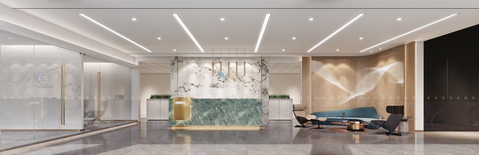 现代公司大堂3D模型下载【ID:1145883495】