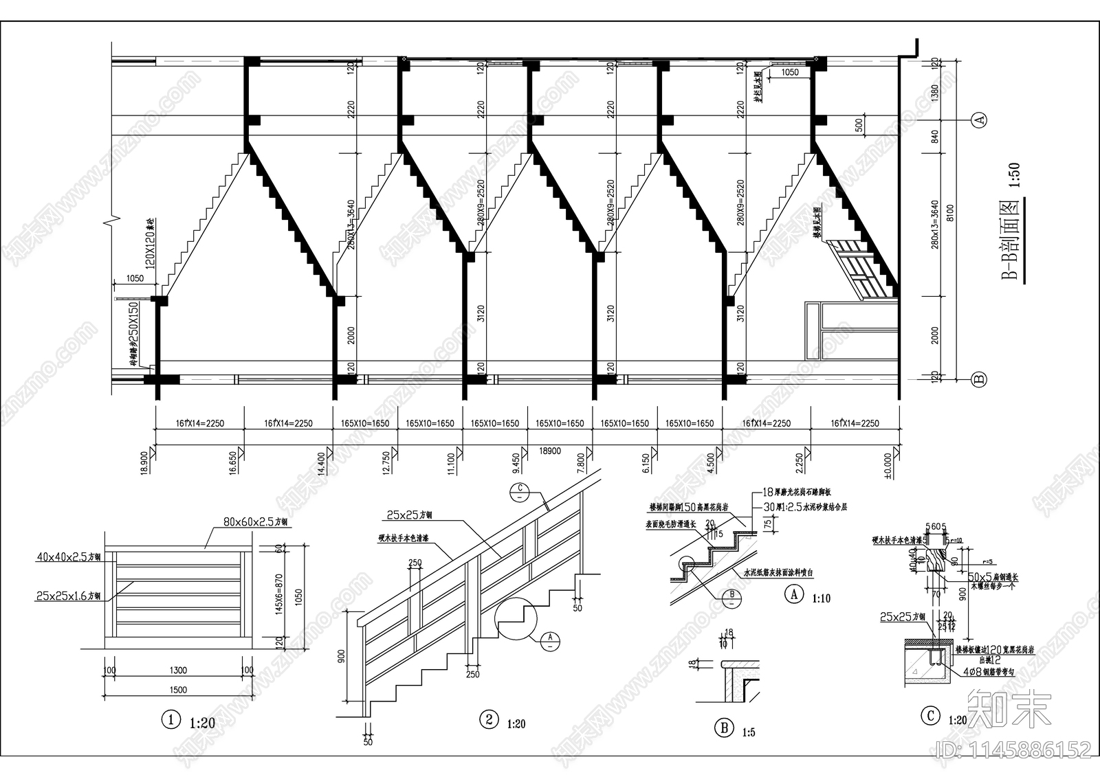 公寓生活楼建筑cad施工图下载【ID:1145886152】