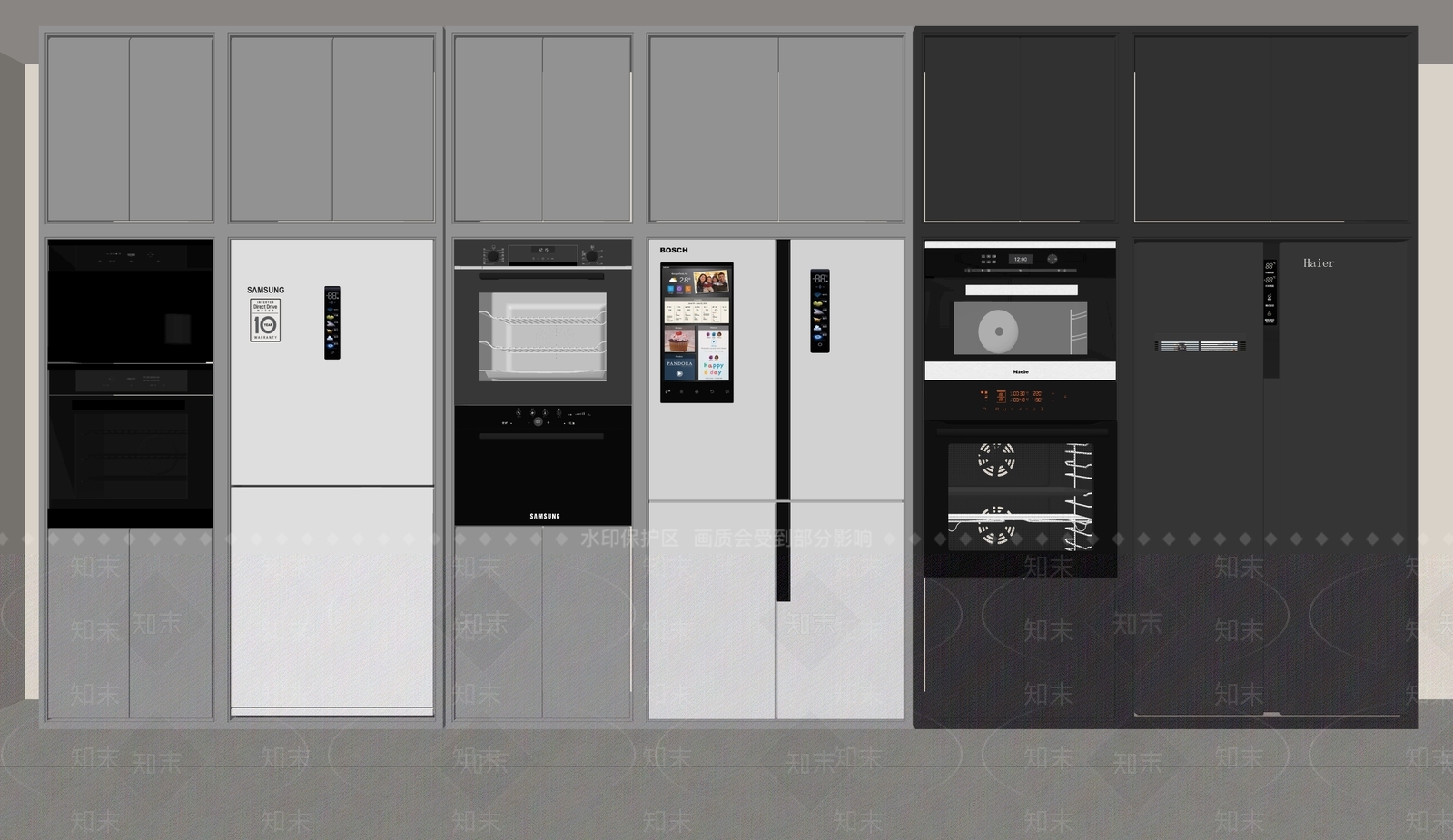 冰箱SU模型下载【ID:1145886393】