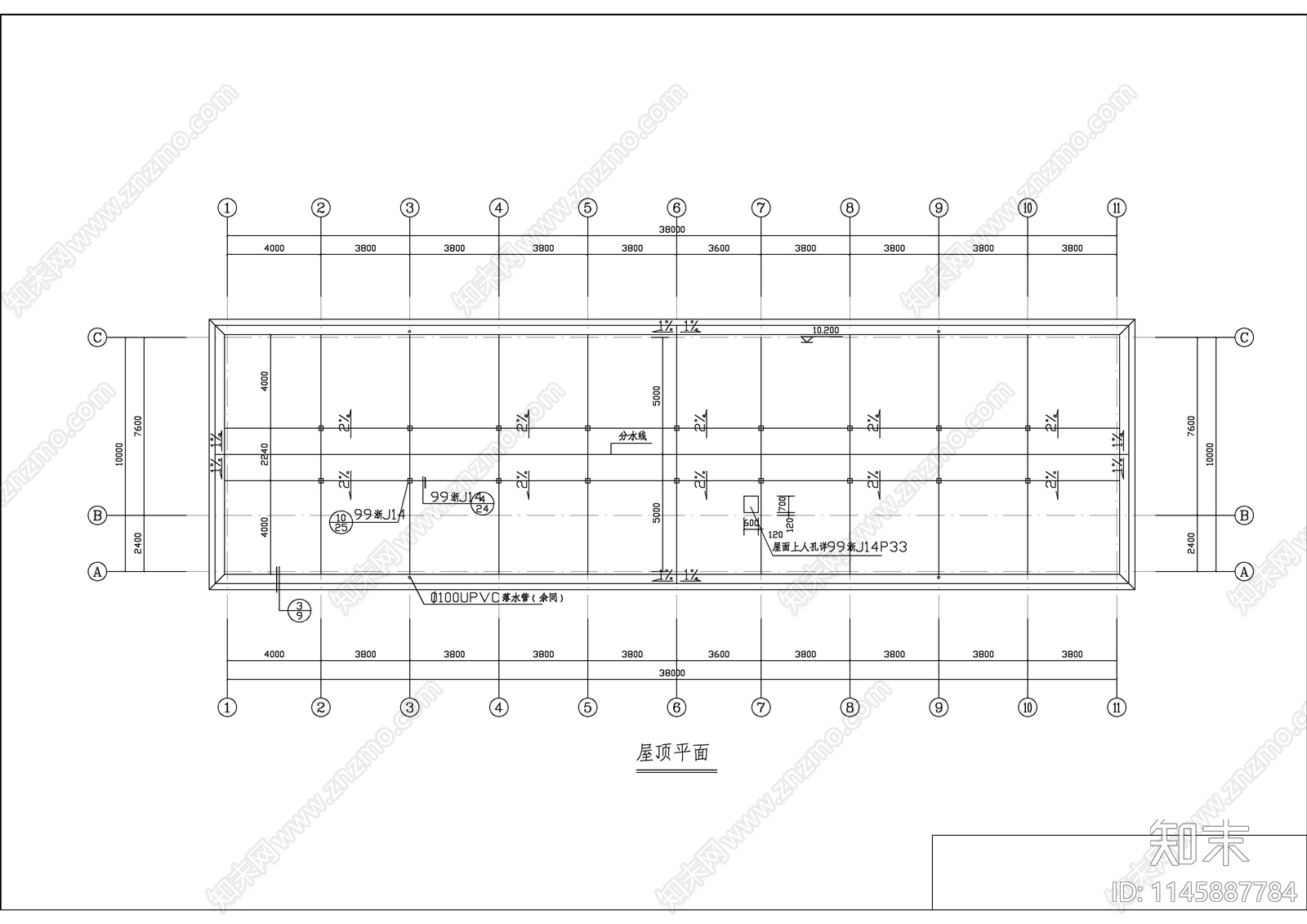 办公楼建筑cad施工图下载【ID:1145887784】
