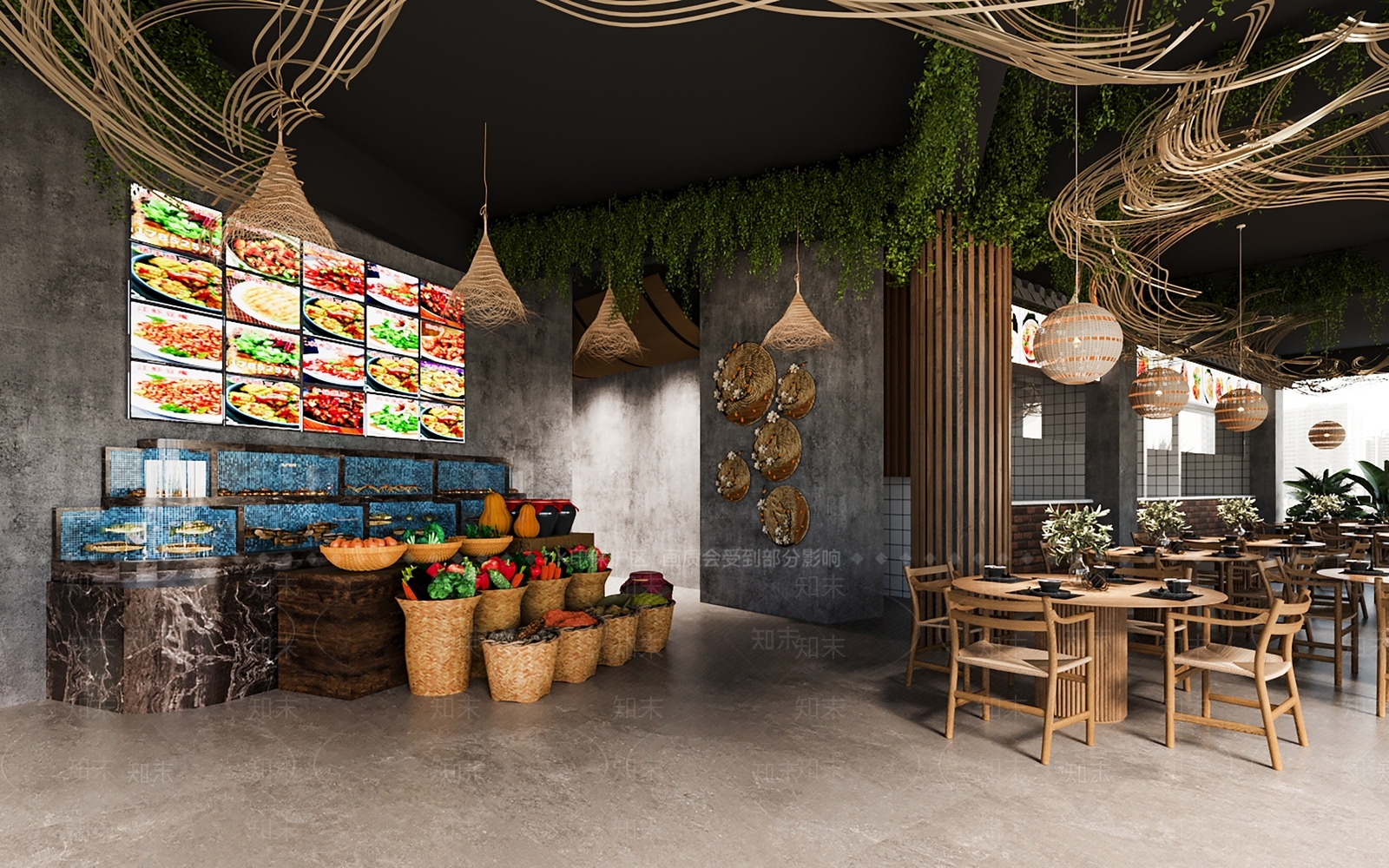 现代火锅店3D模型下载【ID:1145887846】