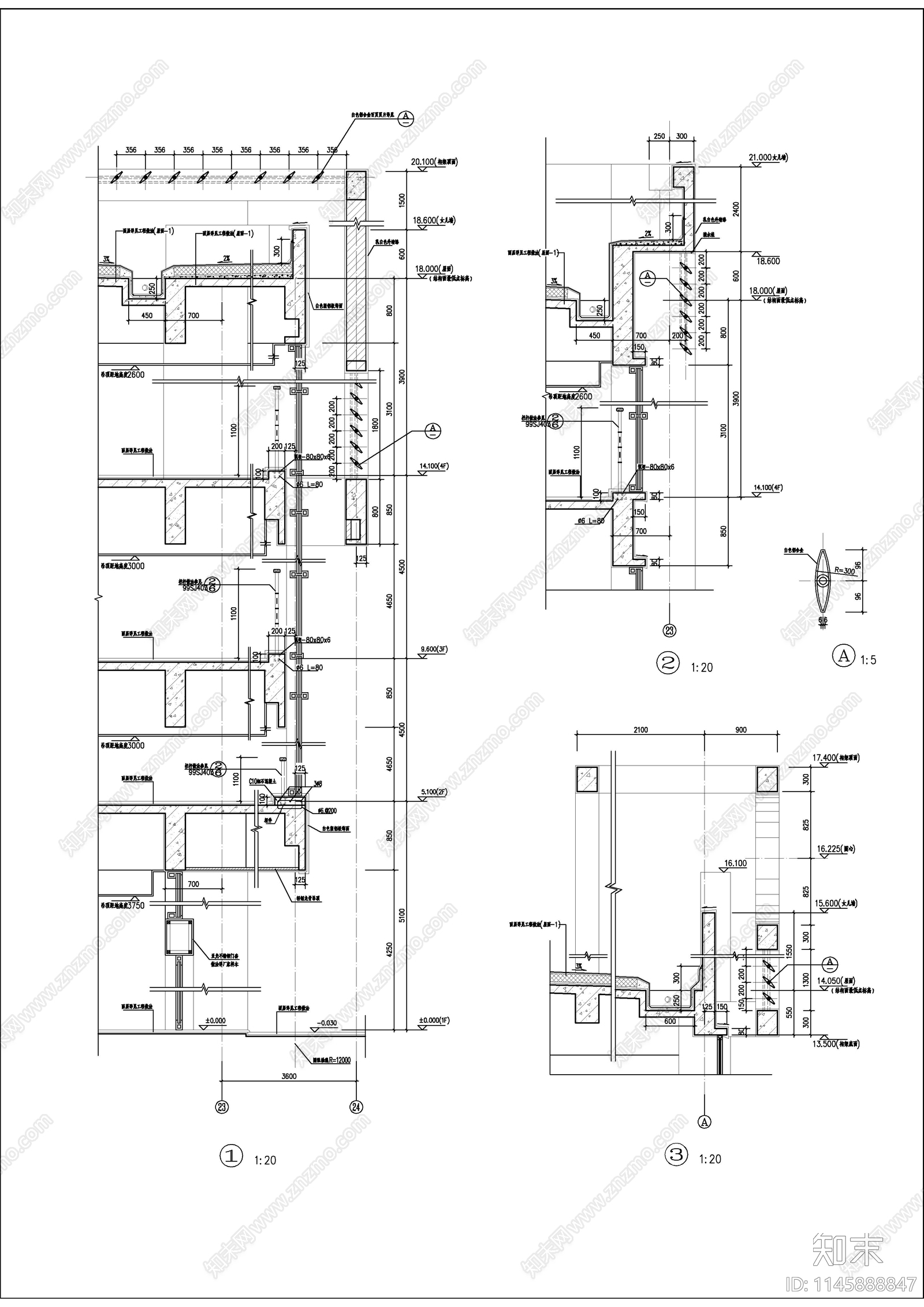制衣厂车间建筑图cad施工图下载【ID:1145888847】