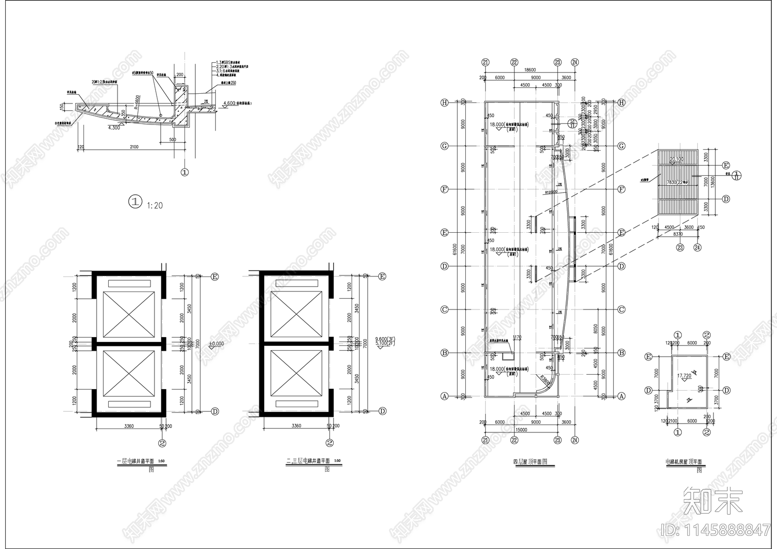 制衣厂车间建筑图cad施工图下载【ID:1145888847】