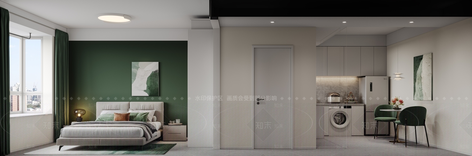 现代单身公寓3D模型下载【ID:1145889827】