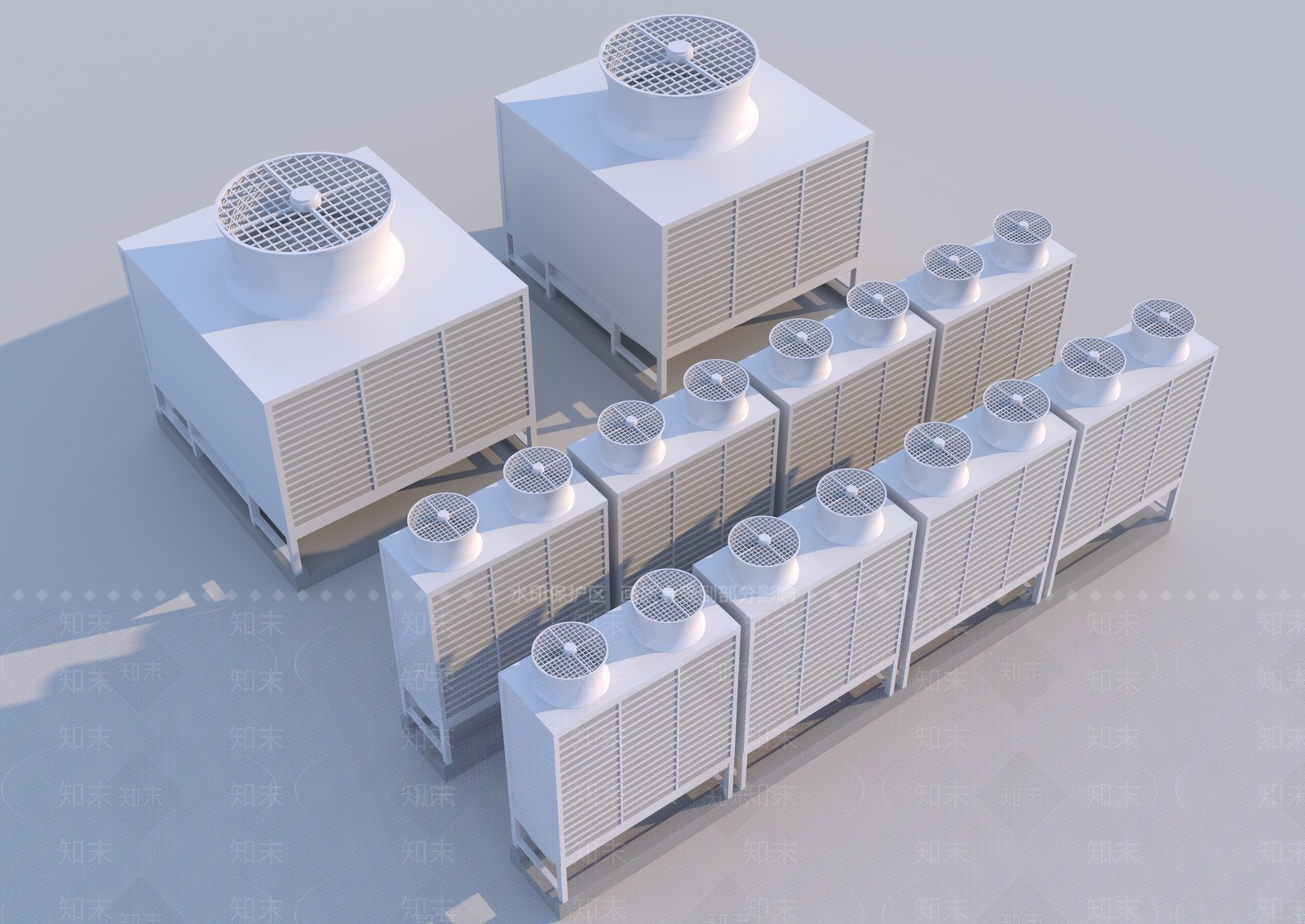 空调3D模型渲染效果图