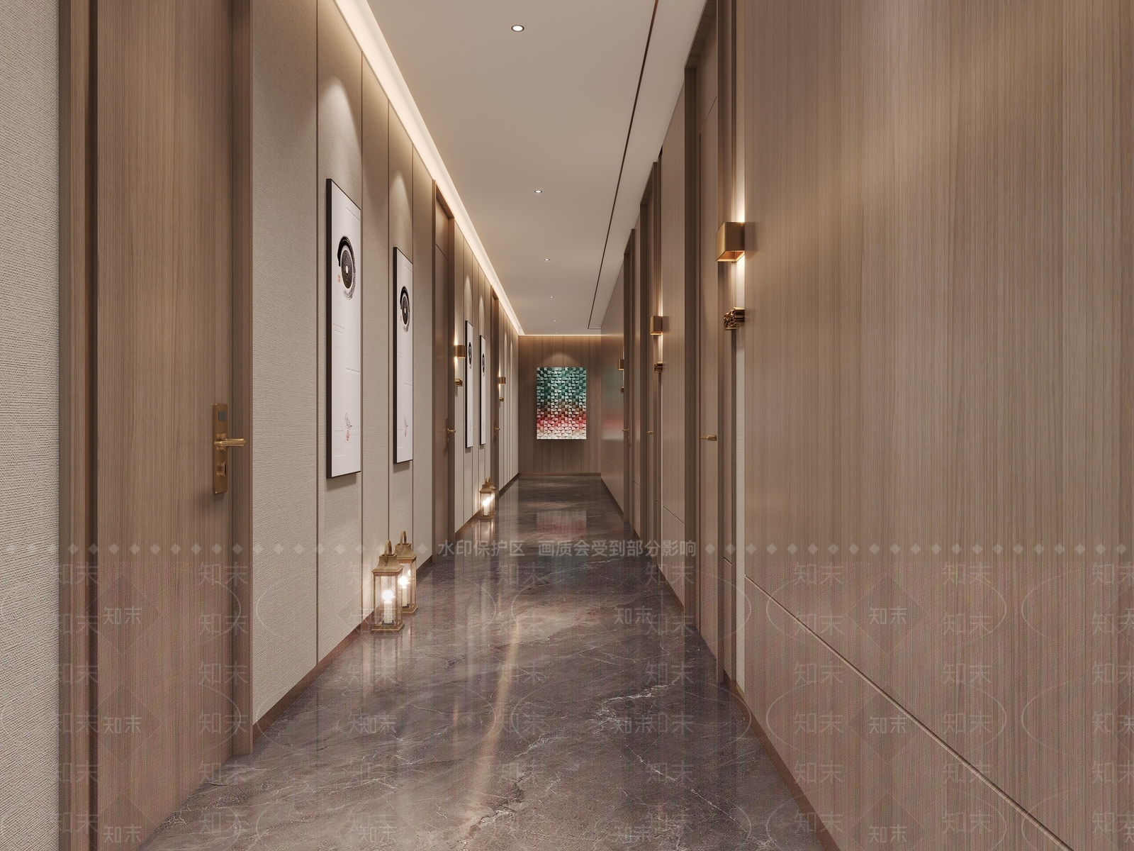 现代办公大厅3D模型下载【ID:1214054659】
