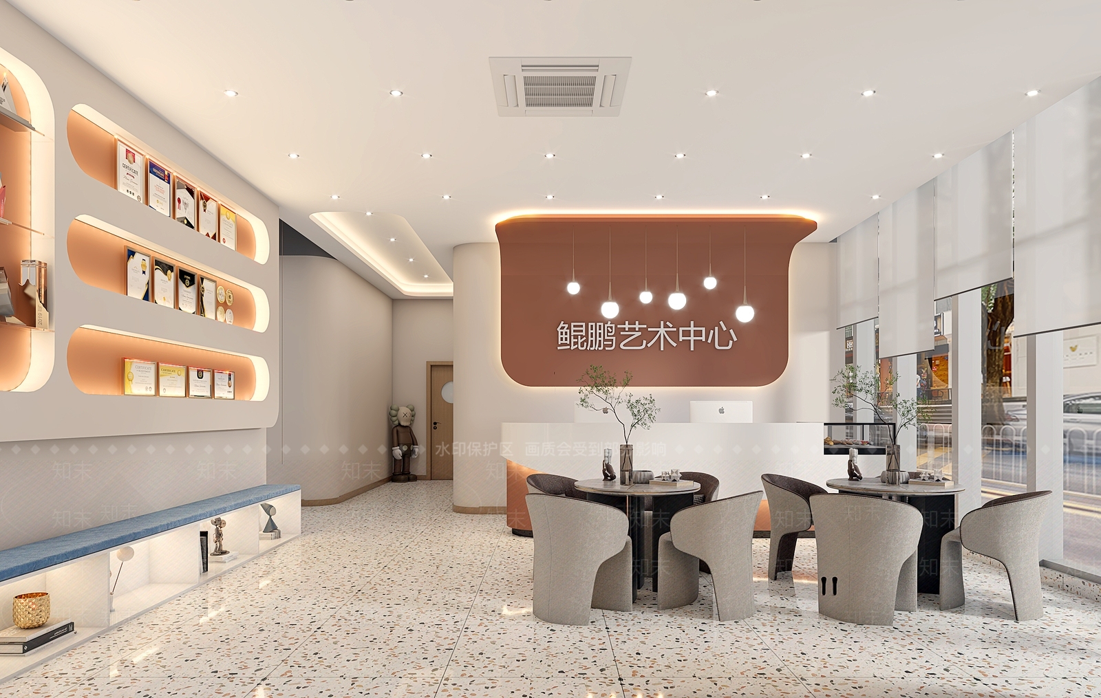 现代接待室3D模型下载【ID:1214055277】
