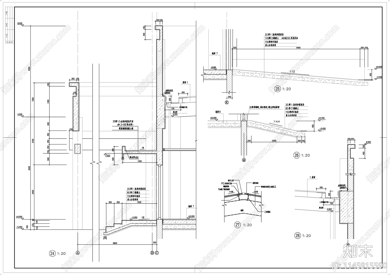 雅马哈机装车间建筑cad施工图下载【ID:1145915590】