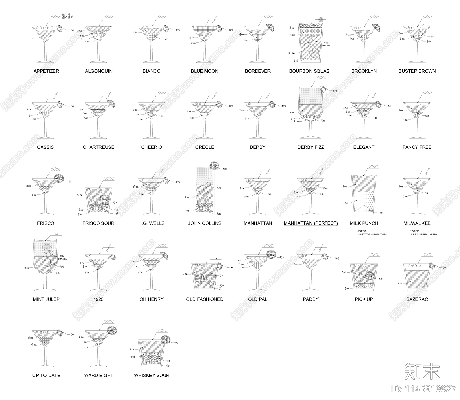 各种酒杯CAD图库施工图下载【ID:1145919927】