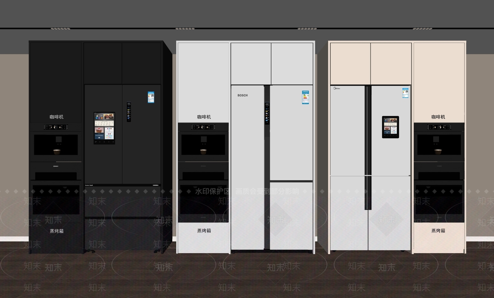 冰箱SU模型下载【ID:1145927675】
