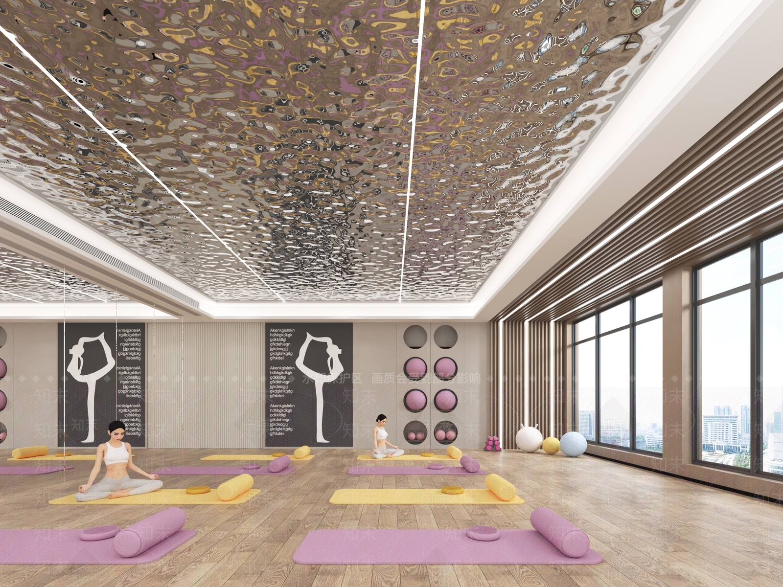 现代瑜伽室3D模型下载【ID:1145951221】