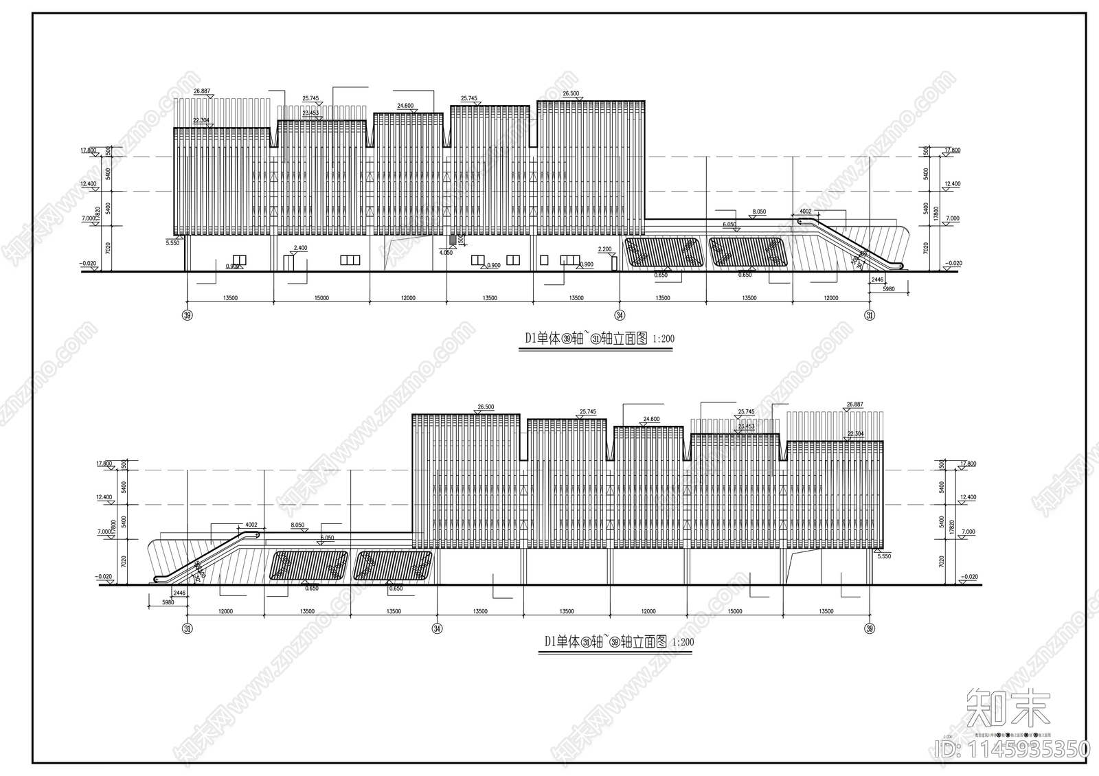北站综合交通枢纽配套工程建筑cad施工图下载【ID:1145935350】