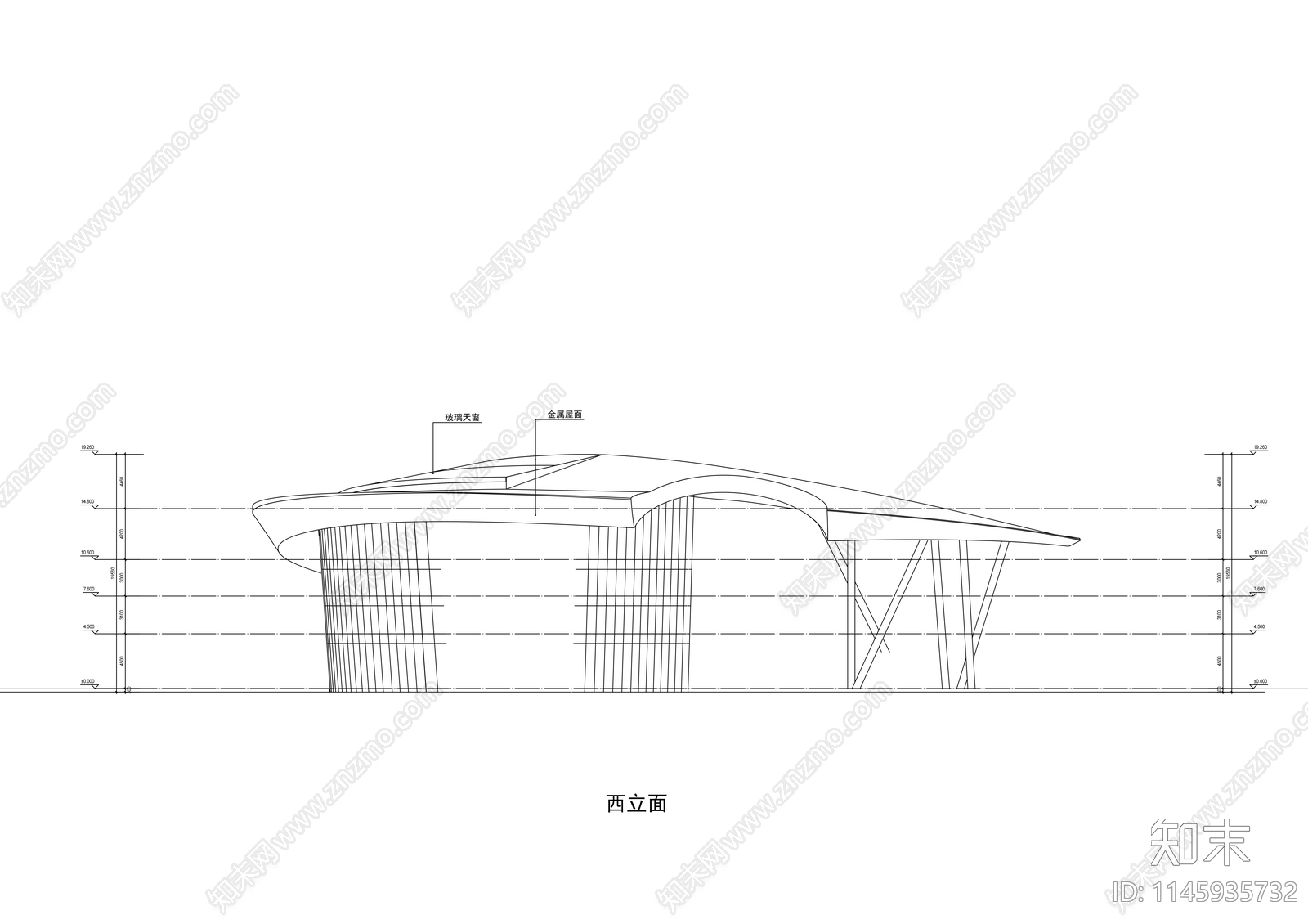 宁波远大会所建筑cad施工图下载【ID:1145935732】