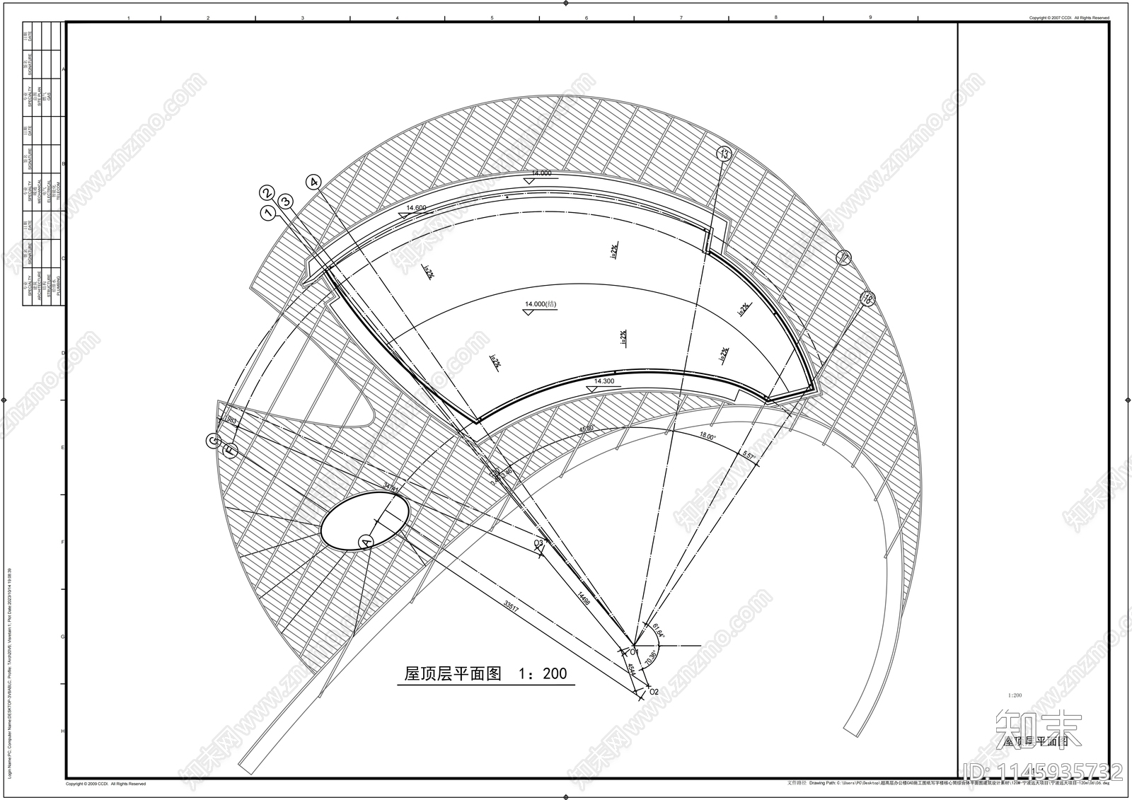 宁波远大会所建筑cad施工图下载【ID:1145935732】