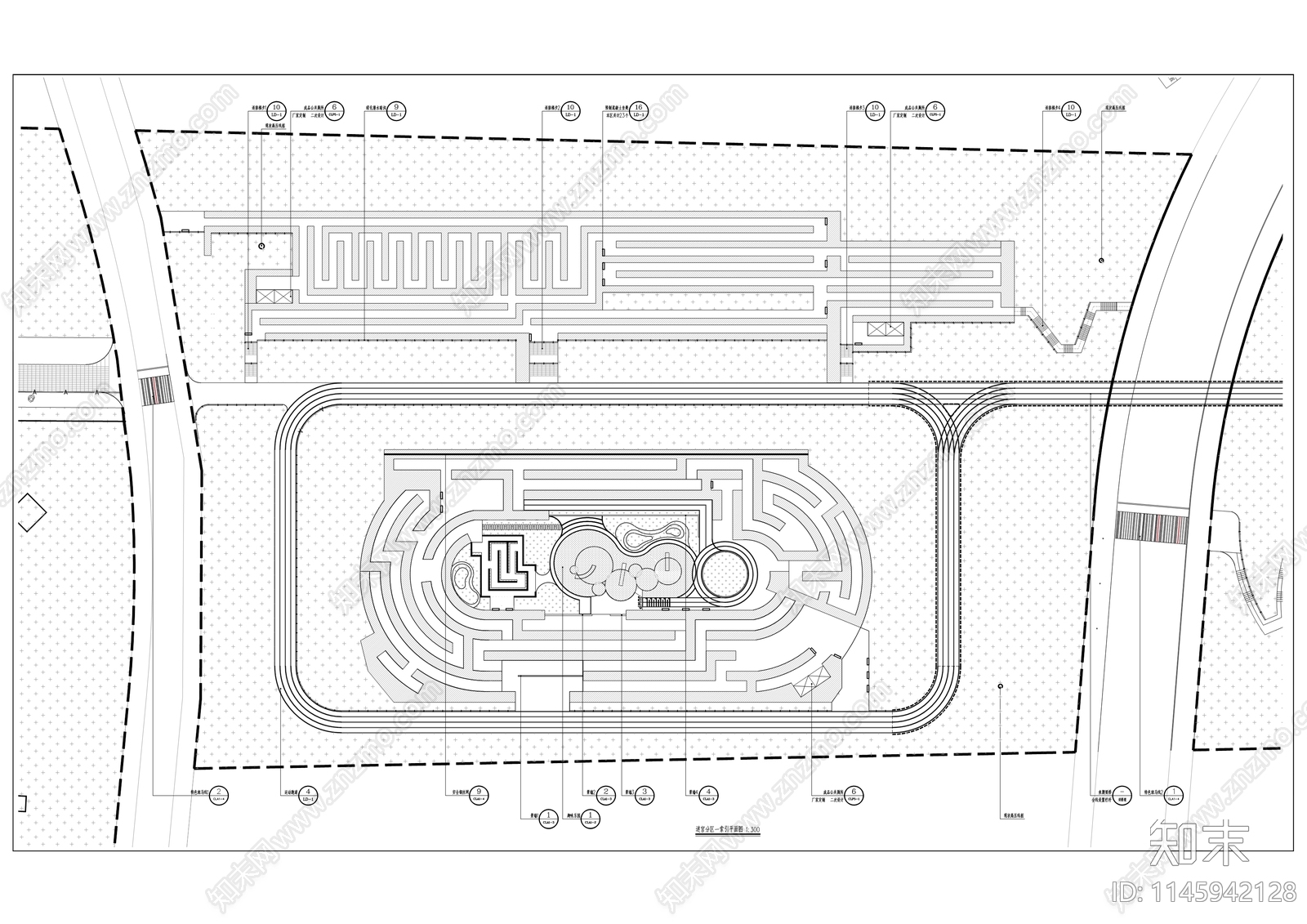 郊野公园景观提升工程cad施工图下载【ID:1145942128】