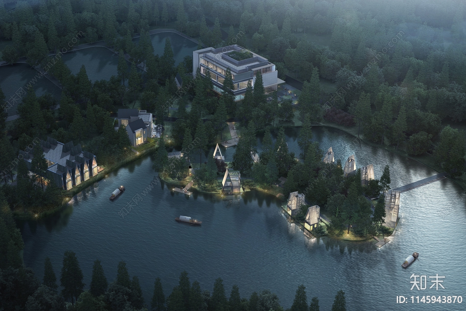 上海嘉定乡悦华亭度假村湖畔酒店建筑方案下载【ID:1145943870】