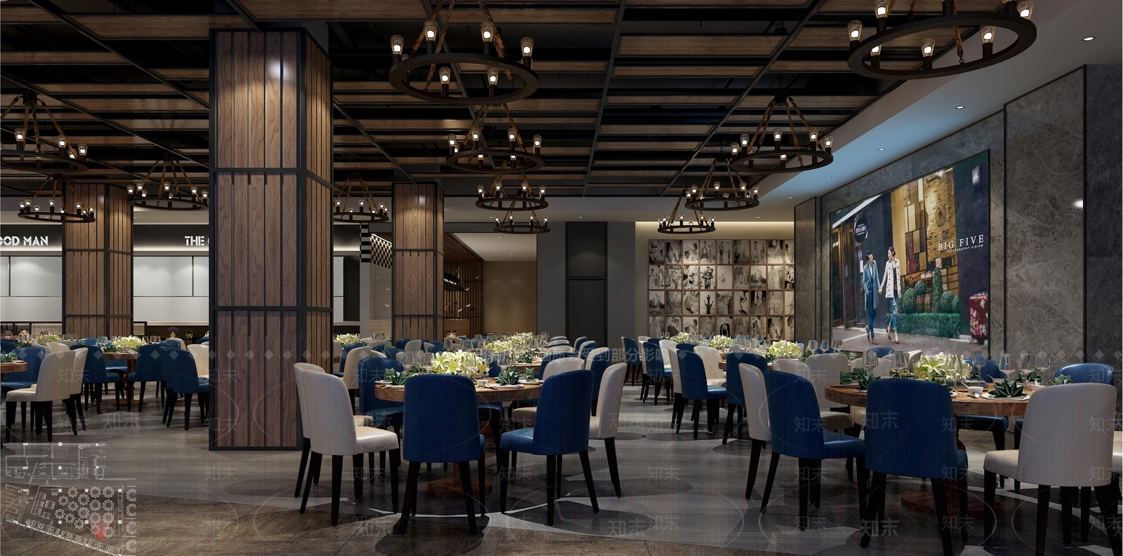 现代音乐餐厅3D模型下载【ID:1145959739】