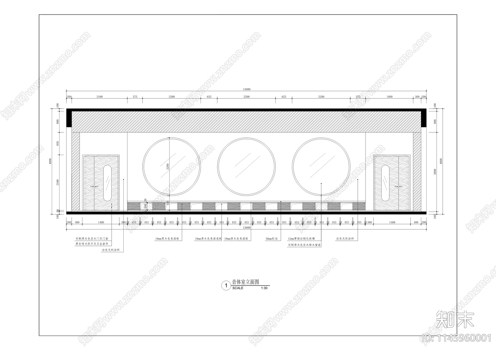 育才幼儿园室内cad施工图下载【ID:1145960001】