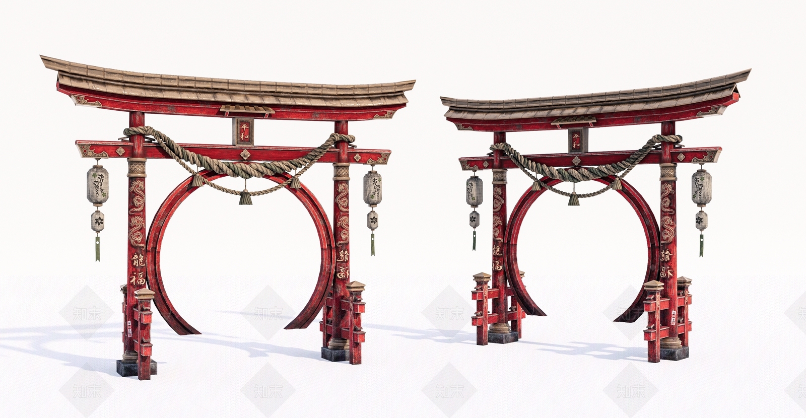 日式鸟居门3D模型下载【ID:1145962018】