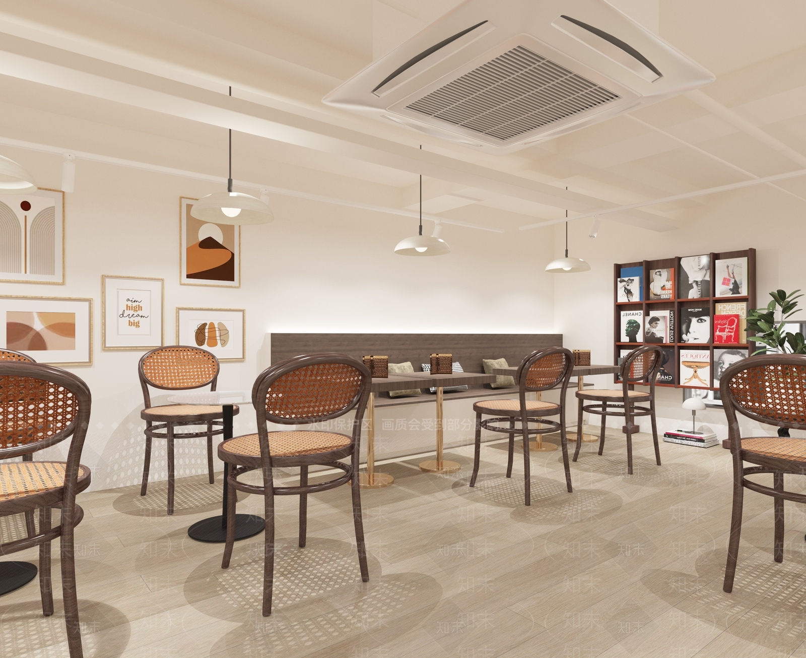 现代奶茶店3D模型下载【ID:1145965414】