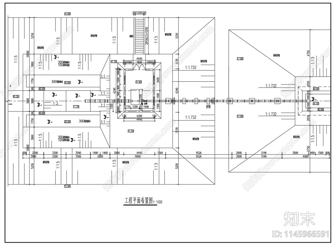 小型灌溉泵站平面剖面图cad施工图下载【ID:1145966591】