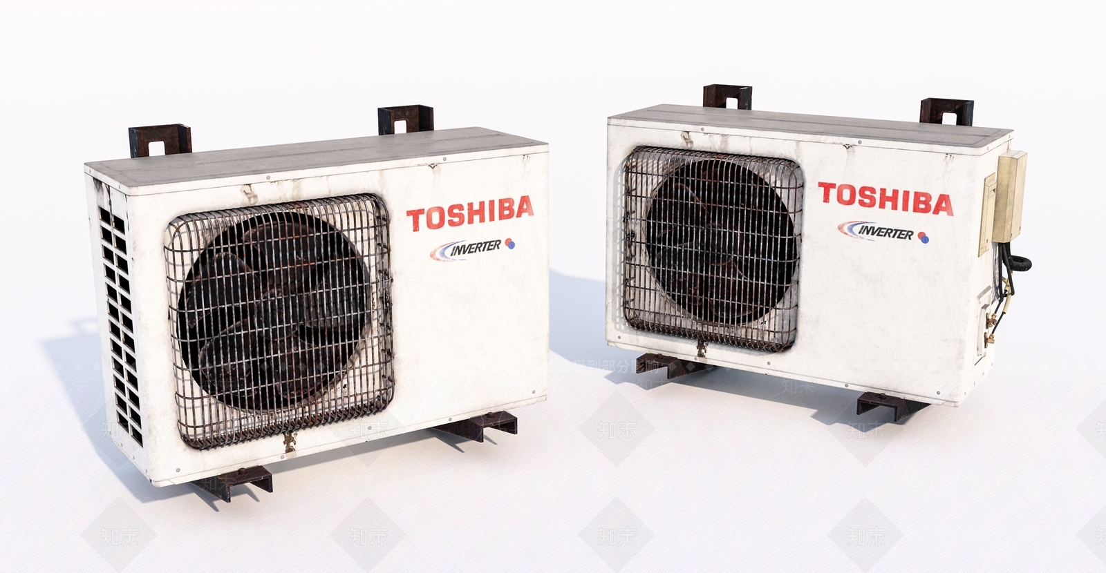 老旧空调外机3D模型下载【ID:1145976650】