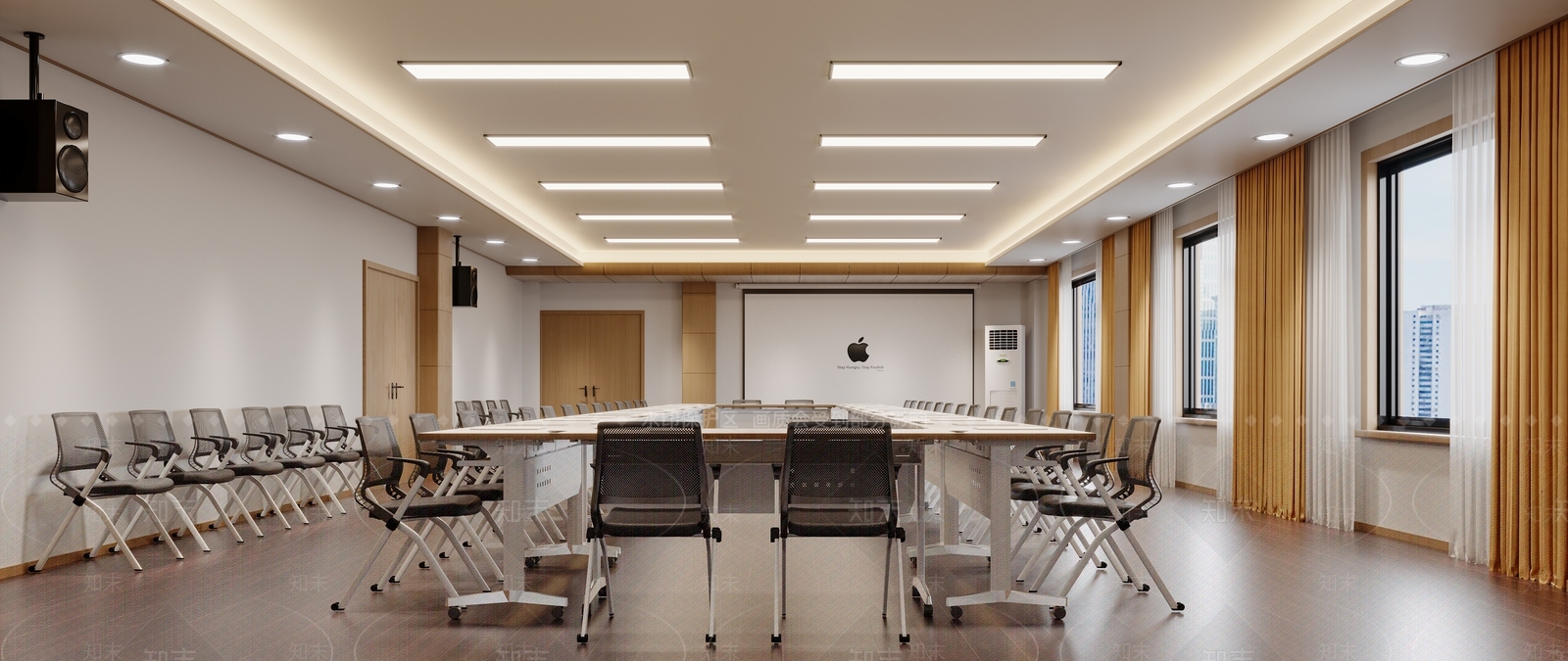 现代报告厅3D模型下载【ID:1145976781】