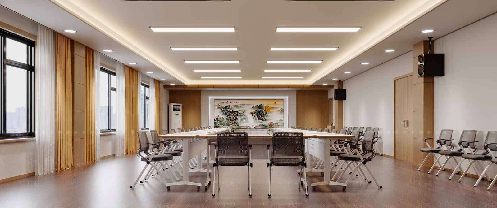 现代报告厅3D模型下载【ID:1145976781】